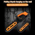 Bike Rack for Garage Wall Mount Vertical Bicycle Hanging Hooks,orange