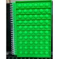 A5 Notebook Its Finger Bubble Silicone Cover for Kids (green)