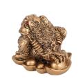 Chinese Feng Shui Money Lucky Fortune Wealth Frog Toad Coin Bronze