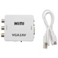 Mini Vga to Av Video Converter Vga to Rca Pc to Tv Vga to Av