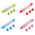 4pcs Silicone Food Writing Pen Diy Decorating Pen for Cake Cookie