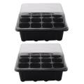 Germination Seed Starter Tray Seed Box Flower Plant Pot 12 Hole