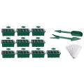 120 Cells Propagator Growing Thicken Seedling Starter Growing Trays