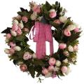 Artificial Flowers Flowers Bows Wreath Spring Wreath Outdoor