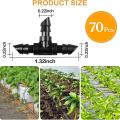 70pcs Drip Irrigation , Universal 1/4inch for Drip Or Sprinkler