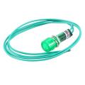 Neon Indicator Pilot Signal Lamp Green Light Ac 220v W Cable