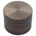 4-layer Spice Herb Grinder Zinc Alloy with Pollen Collector -gray