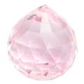 30mm Vintage Crystal Pink Feng Shui Ball