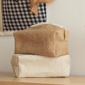 Large Cotton Linen Cloth Art Tissue Box Simple Paper Box(a)