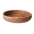 Rattan Handmade Real Rattan Fruit Basket Snack Bread Basket Tray L