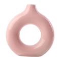 Ceramic Vase Flower Round Flower Vase for Home Decor Art Vases L