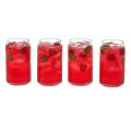 Classic Can Glass, 4-piece Set Of Cola Glass, Transparent Drink Cup