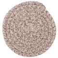 Round Cotton Braided Table Place Mats Non-slip Table Mats Set Of 5