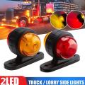 2x 12-24v Car Side Marker Led Lights for Truck Trailer Red+amber
