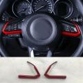 Car Steering Wheel Covers Trim Sticker for Mazda 2 Demio 3 6 Cx-3