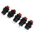 5 Pcs X Momentary Dash Off-(on) N/o Push-button Switch Car/boat/truck 9v/12v/24v