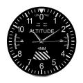 Altimeter Wall Clock Tracking Pilot Air Plane Altitude Home Decor