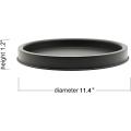Matte Black Metal Candle Holder Tray, Home Decor Tray