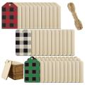 Wooden Gift Tags Christmas Decorations Unfinished Wooden Pieces