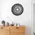 Black Boho Decor Round Tapestry Wall Gothic Home Decor 40cm/16inch