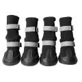 Waterproof Pet Dog Shoes Non-slip Protective Boots(m-black)