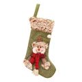 Christmas Stocking Santa Claus Candy Sock Gift Decor Bag, B