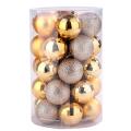 34pcs Christmas Tree Ball Sets 6cm Christmas Decorations(gold)