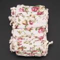30 Pack Rose Drawstring Bags Burlap Flower Pouch Bags Gift Bags
