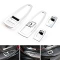5pcs Abs Silver Switch Panel Cover for Bmw 3 Gt X1 X2 1 3 4 Series