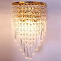 5w Modern Crystal Wall Light E14 Bedside Lamp Ac220v -silver