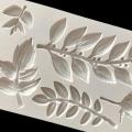 Rose Flower Leaf Vine Branch Silicone Mold Clay Fondant Mold