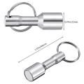 6 Pieces Metal Magnet Keychain Holder with Split Ring Jewelry Test