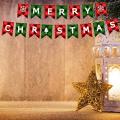 Christmas Pull Flag Banner Flag Holiday Background Wall Decoration 5