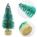 34 Pcs Mini Christmas Tree Snow Frost Tree Diy Craft Decorations