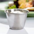 Pack Of 12 -brushed Stainless Steel Condiment Sauce Cups - 2.5oz 70ml