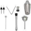 Stainless Steel Cocktail Shaker Bar Set Tools Strainer
