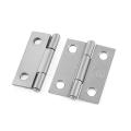 Rectangle Folding Closet Cabinet Door Hinge Hardware 1.5inch 10 Pcs