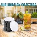 35pcs Round Sublimation Blank Coasters Sublimation Blank Cup Mat