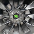 For Tesla Y 20inch Rim Wheel Center Hubcaps 4pcs Bright Carbon Fiber