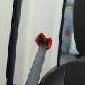 Car Seat Belt Buckle Cover for Dodge Ram 2010-2017, Red Carbon Fiber