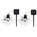 Solar String Lights with 8 Lighting Modes for Garden Wedding Decor B