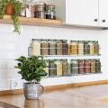Kitchen Spice Jar Storage Rack Cabinet Hanging Shelf Door Decor-b