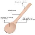 24 Pieces 6.7 Inch Wooden Spoons Condiments Salt Spoons (wood Color)
