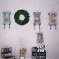 4 Pcs Green Artificial Pine Wreath for Fireplace Christmas Decoration
