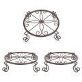3 Pack Metal Plant Stands for Flower Pot Heavy Duty Potted Holder