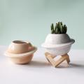 New Creative Planet Ceramic Pot Succulent Pots Balcony Decorations 4