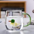3d Glass Cup Home Juice Cold Drink Water Cup Transparent Glass Mug M