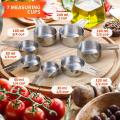 304 Stainless Steel Mixing Bowl Storage Bowl Set with Scale 700ml