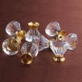 10 Pcs Crystal Glass Door Handle Diamond Dressing Table Knob