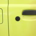 2pcs Car Door Key Jack Trim Cover Protect Decoration Black